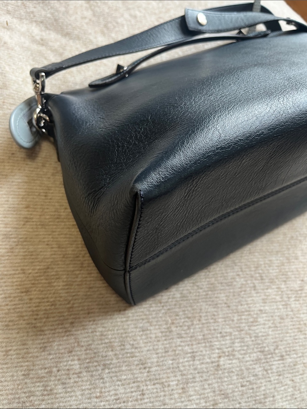 Fendi By The Way Bag in Navy / Light Blue Leather - Picture 12 of 13